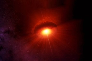 Yeni bir yıldızın doğuşu. Bu görüntünün elementleri Nasa tarafından döşendi.