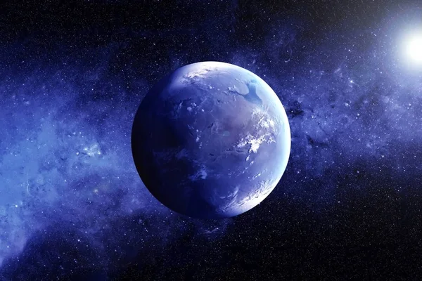 Exoplaneta s atmosférou. Prvky tohoto obrazu byly poskytnuty Nasa. — Stock fotografie
