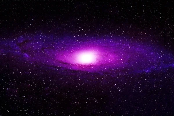 Espace profond, violet avec étoiles et nébuleuses. Des éléments de cette image ont été fournis par la NASA . — Photo