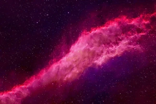 O nebuloasă portocalie strălucitoare în spaţiu. Elemente ale acestei imagini au fost furnizate de NASA. . — Fotografie, imagine de stoc
