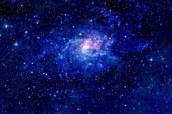 Beautiful space, a cluster of stars and galaxies. Elements of this image were furnished by NASA. — Stock Photo, Image