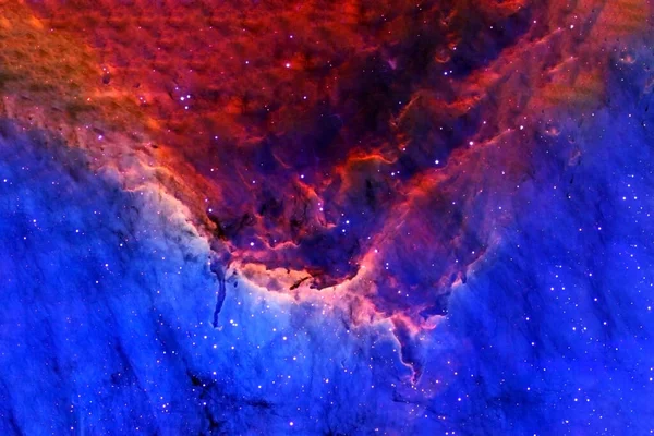 Piękna przestrzeń, gromada gwiazd i galaktyk. Elementy tego obrazu zostały dostarczone przez Nasa. — Zdjęcie stockowe