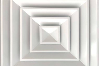 Beyaz, kare, havalandırma plastik kapağı, arka plan dokusu, herhangi bir amaç için.