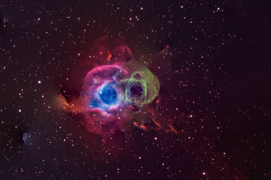 Beautiful cosmic nebula in deep space. Elements of this image were furnished by NASA. For any purpose. clipart