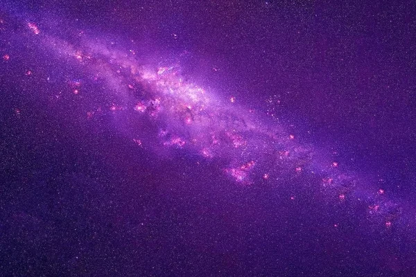 Nebula Yıldızlarla Dolu Farklı Renklerde Güzel Bir Yer Görüntünün Elementleri — Stok fotoğraf