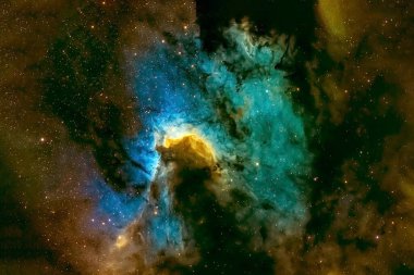 Nebula ve yıldızlarla dolu güzel bir arka plan. Bu görüntünün elementleri NASA tarafından döşendi. Herhangi bir amaç için.