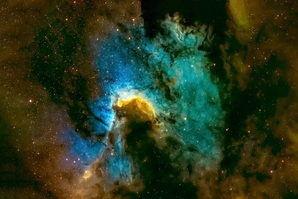 星云和星星构成的美丽的空间背景 这张照片的内容是由Nasa提供的 任何目的 — 图库照片