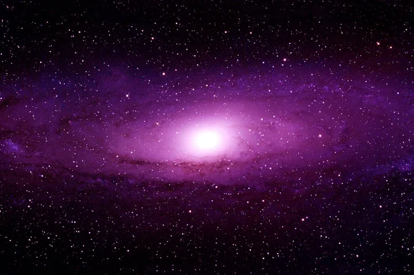 Nádherná Galaxie Růžové Barvy Prvky Tohoto Obrazu Byly Poskytnuty Nasa — Stock fotografie