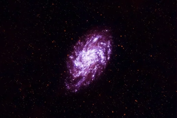 Beautiful pink cosmic nebula in deep space. Elements of this image were furnished by NASA. — Stock Photo, Image