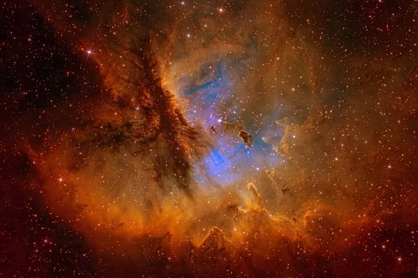 Belo Espaço Colorido Com Estrelas Nebulosas Elementos Desta Imagem Foram — Fotografia de Stock