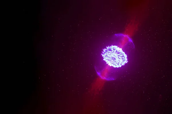 Neutron star with a glow. Elements of this image were furnished by NASA.