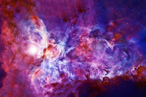 Güzel bir yer, renkli, yıldızlı ve nebulalı. Bu görüntünün elementleri NASA tarafından döşendi.. — Stok fotoğraf
