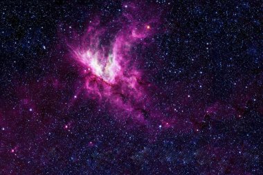 Güzel bir yer, renkli, yıldızlı ve nebulalı. Bu görüntünün elementleri NASA tarafından döşendi. Herhangi bir amaç için.