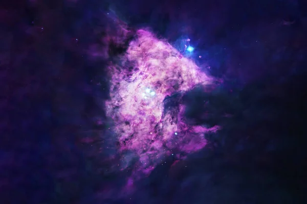A beautiful pink galaxy in deep space. Elements of this image were furnished by NASA. For any purpose.
