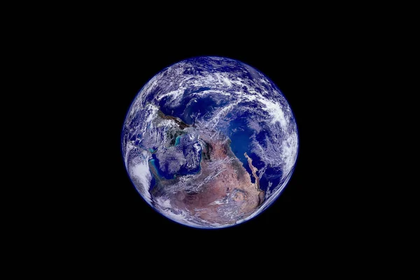 Γήινη Άποψη Από Διάστημα Στοιχεία Αυτής Της Εικόνας Παρασχέθηκαν Από — Φωτογραφία Αρχείου