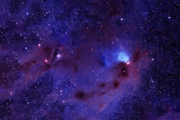 Une Belle Galaxie Bleue Dans Espace Lointain Éléments Cette Image — Photo