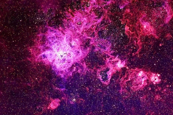 Uzayda Güzel Renkli Nebula Görüntünün Elementleri Nasa Tarafından Döşenmiştir Herhangi — Stok fotoğraf