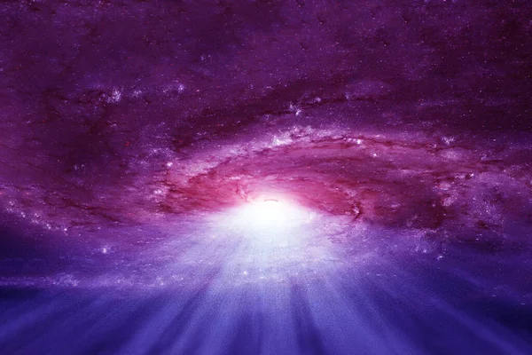 Purple Galaxy Deep Space Elements Image Were Furnished Nasa Any — Stock Photo, Image