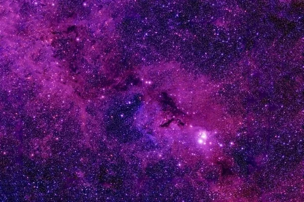 Uzayın Derinliklerinde Mor Bir Galaksi Görüntünün Elementleri Nasa Tarafından Döşendi — Stok fotoğraf