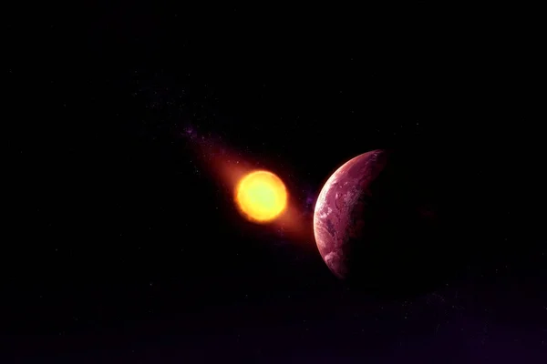 Екзопланета Глибокому Космосі Елементи Цього Зображення Були Обладнані Наса Будь — стокове фото