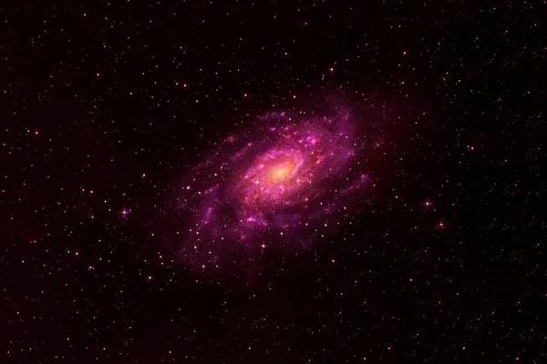 Röd galax i rymden. Delar av denna bild tillhandahölls av NASA. — Stockfoto