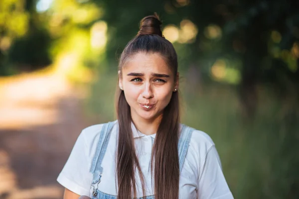 Doğasında Çubuk Şeker Olan Bir Kız Herhangi Bir Amaç Için — Stok fotoğraf