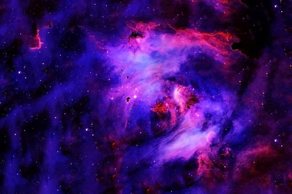 Egy Gyönyörű Galaxis Mélyűrben Kép Egyes Elemeit Nasa Bocsátotta Rendelkezésre — Stock Fotó