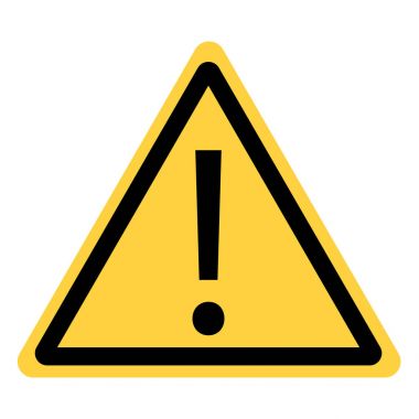 üçgen güvenlik vektör 