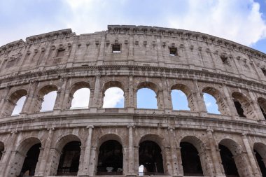 Eski Kolezyum Roma gladyatörleri fight