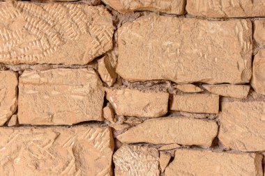 İç tasarım için taş doku doğal taş duvar yapılmış