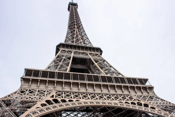 Beautiful metal eiffel tower is the main attraction of Paris