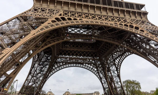 Beautiful metal eiffel tower is the main attraction of Paris