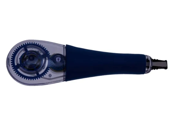 Beyaz arka plan üzerinde izole office beyaz şerit düzeltici