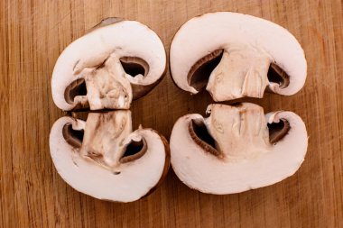 Gri mantar petrol yalan Ahşap mutfak tahtası