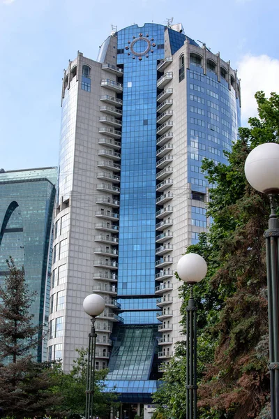 러시아, 모스크바-6 월 30 일, 2017: 마천루 건물 모스크바 도시 모스크바 국제 비즈니스 센터-모스크바, 높은 고층 빌딩의 중심에에서 현대적인 상업 지구 — 스톡 사진
