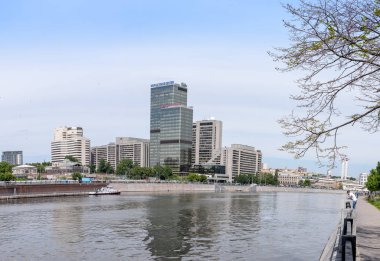 Rusya, Moskova - 30 Haziran, 2017:View Nehri tarihi kentin dolgu için