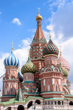 Kızıl Meydan 'daki Aziz Basil Katedrali, Moskova, Rusya