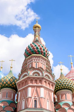 Kızıl Meydan 'daki Aziz Basil Katedrali, Moskova, Rusya