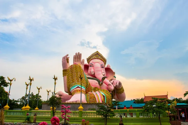 Pink Ganesh in sun set time — Stock Photo, Image