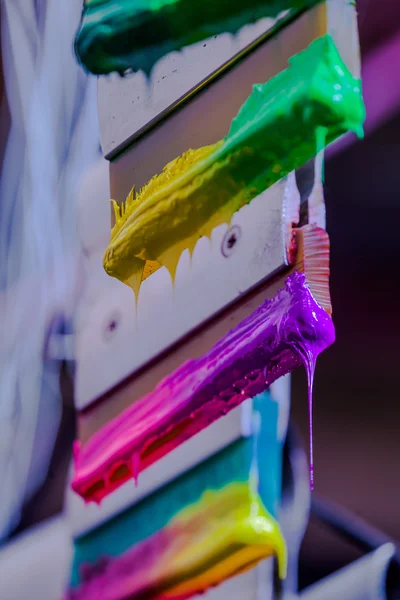 Hand made screen printing on tee shirt — Stock Photo, Image