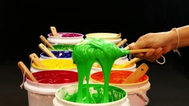 Kepçe plastisol mürekkep varil dışarı 