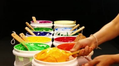Kepçe plastisol mürekkep varil dışarı 