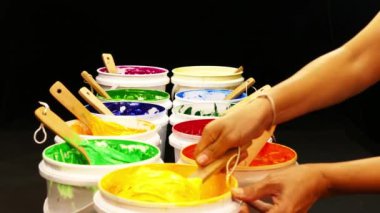 Kepçe plastisol mürekkep varil dışarı 