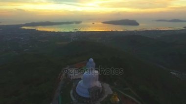 Havadan görünümü beautify Big Buddha Phuket Adası.