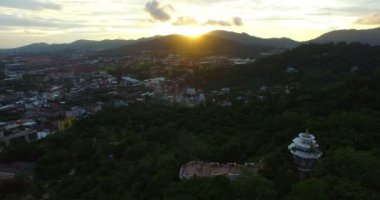 bir Phuket Town Khaorang manzaraya havadan görünümü