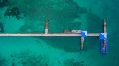 Sabahları Rawai iskelede hava fotoğrafçılığı