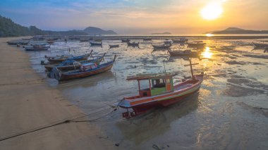 Havadan görünümü balıkçı teknesi Sunrise