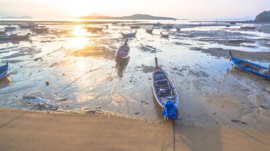 Havadan görünümü balıkçı teknesi Sunrise