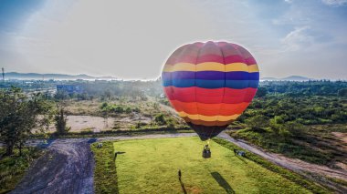sıcak hava balonu ile hava fotoğrafçılığı