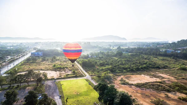 Photographie aérienne avec ballon à air chaud — Photo